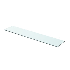 vidaXL Shelves 2 pcs Panel Glass Clear 70x15 cm