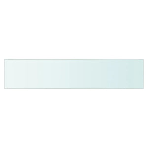 vidaXL Shelves 2 pcs Panel Glass Clear 70x15 cm