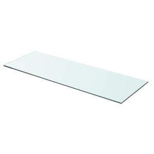 vidaXL Shelves 2 pcs Panel Glass Clear 70x25 cm