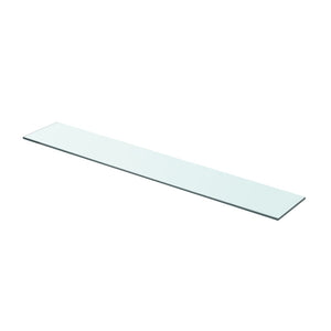 vidaXL Shelves 2 pcs Panel Glass Clear 80x12 cm