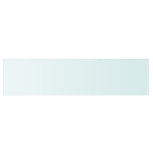 vidaXL Shelves 2 pcs Panel Glass Clear 80x20 cm