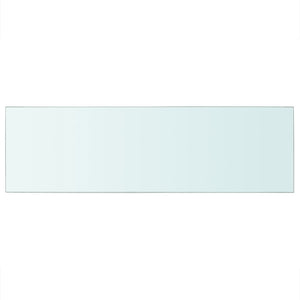 vidaXL Shelves 2 pcs Panel Glass Clear 80x25 cm