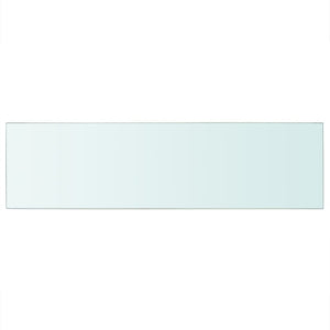 vidaXL Shelves 2 pcs Panel Glass Clear 90x25 cm