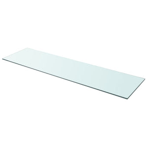 vidaXL Shelves 2 pcs Panel Glass Clear 110x30 cm