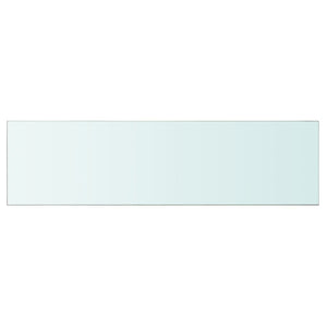 vidaXL Shelves 2 pcs Panel Glass Clear 110x30 cm