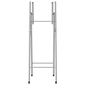 vidaXL Folding Bar Table Legs Silver 45x53x108 cm Galvanised Steel