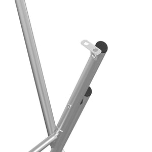 vidaXL Folding Bar Table Legs Silver 45x53x108 cm Galvanised Steel