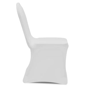 vidaXL Chair Cover Stretch White 24 pcs