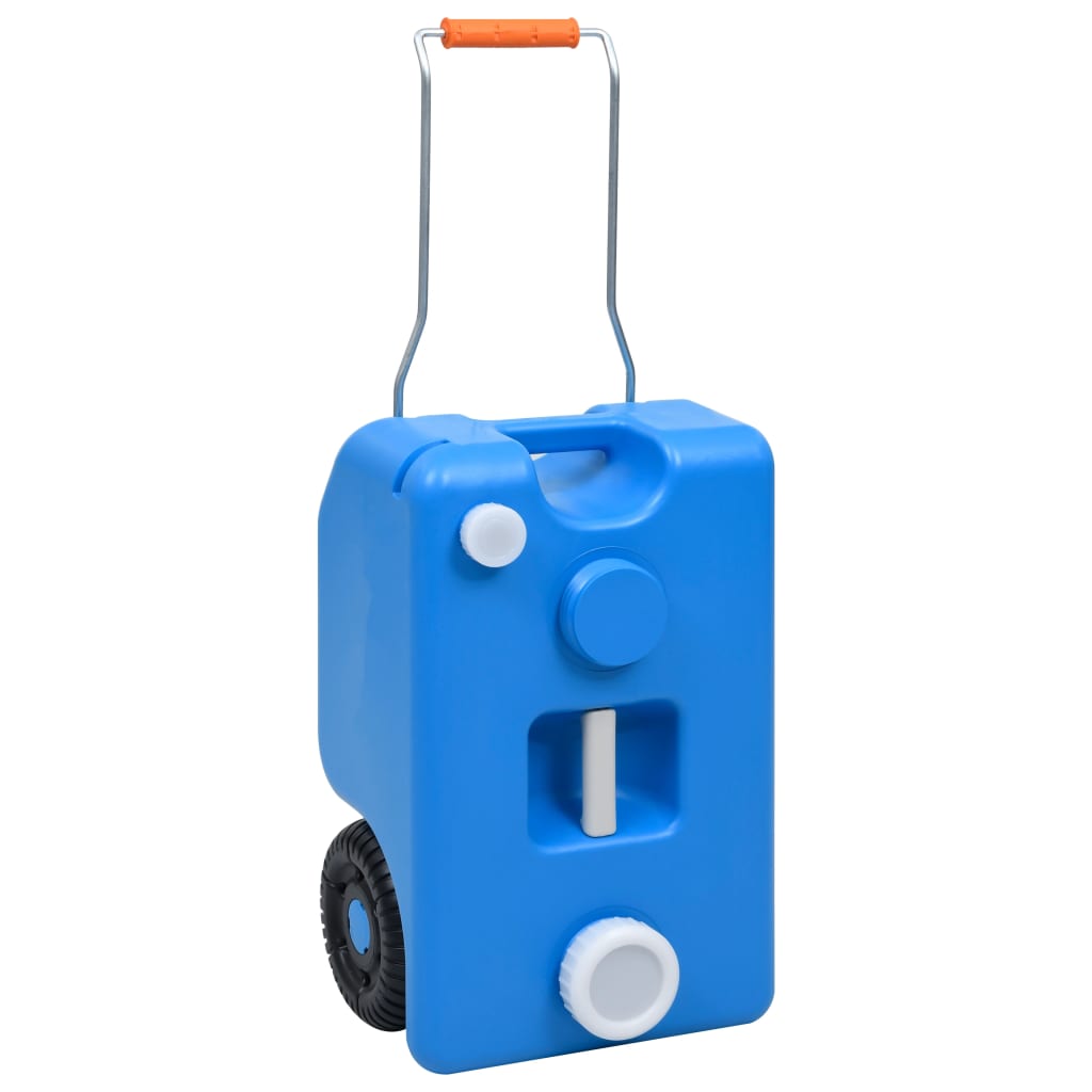 vidaXL Wheeled Water Tank for Camping 25 L Blue