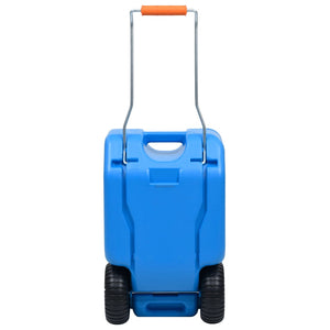 vidaXL Wheeled Water Tank for Camping 25 L Blue