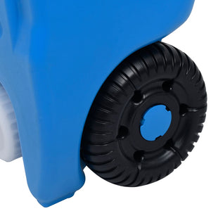 vidaXL Wheeled Water Tank for Camping 40 L Blue