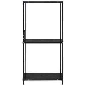 vidaXL Small Straight Book Shelf Black 33.5x39.6x79.7 cm Engineered Wood