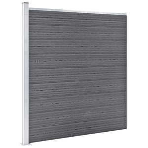 vidaXL Garden Fence WPC 1391x186 cm Grey