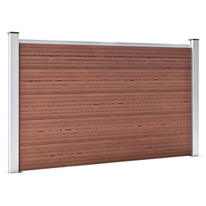 vidaXL Garden Fence WPC 353x106 cm Brown