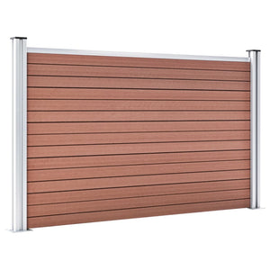 vidaXL Garden Fence WPC 353x106 cm Brown