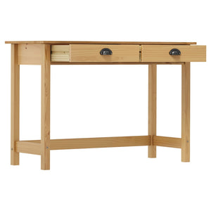 vidaXL Console Table Hill with 2 Drawers 110x45x74 cm Solid Pine Wood