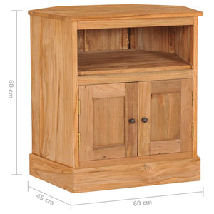 vidaXL Corner Sideboard 60x45x60 cm Solid Teak Wood