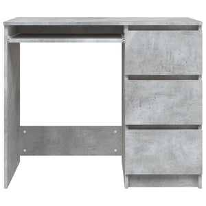 vidaXL Desk Concrete Grey 90x45x76 cm Engineered Wood