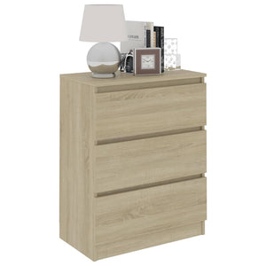 vidaXL Sideboard Sonoma Oak 60x35x76 cm Engineered Wood