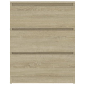 vidaXL Sideboard Sonoma Oak 60x35x76 cm Engineered Wood