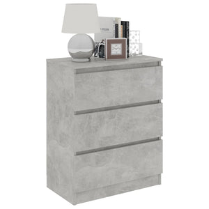 vidaXL Sideboard Concrete Grey 60x35x76 cm Engineered Wood