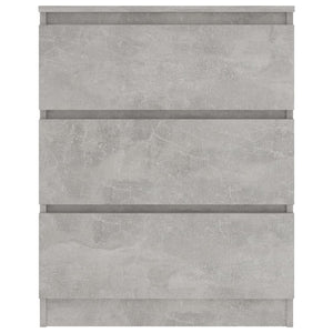 vidaXL Sideboard Concrete Grey 60x35x76 cm Engineered Wood