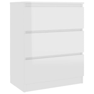 vidaXL Sideboard High Gloss White 60x35x76 cm Engineered Wood