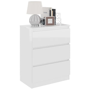 vidaXL Sideboard High Gloss White 60x35x76 cm Engineered Wood