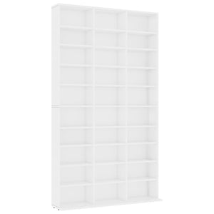 vidaXL CD Cabinet White 102x16x177.5 cm Engineered Wood