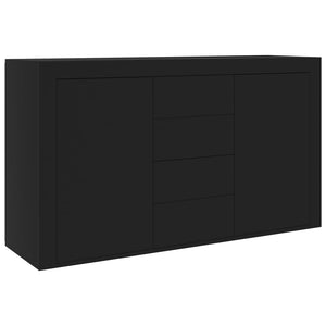 vidaXL Sideboard Black 120x36x69 cm Engineered Wood