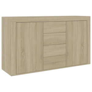 vidaXL Sideboard Sonoma Oak 120x36x69 cm Engineered Wood