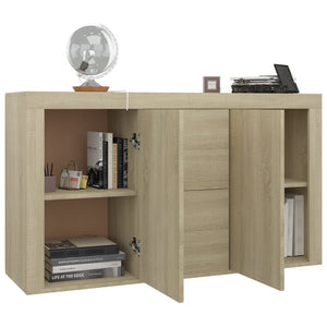 vidaXL Sideboard Sonoma Oak 120x36x69 cm Engineered Wood