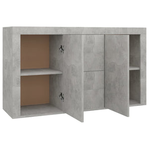 vidaXL Sideboard Concrete Grey 120x36x69 cm Engineered Wood