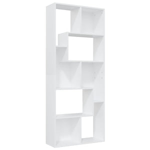 vidaXL Book Cabinet White 67x24x161 cm Engineered Wood