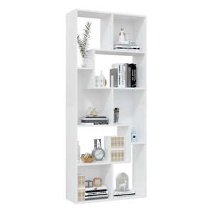 vidaXL Book Cabinet White 67x24x161 cm Engineered Wood