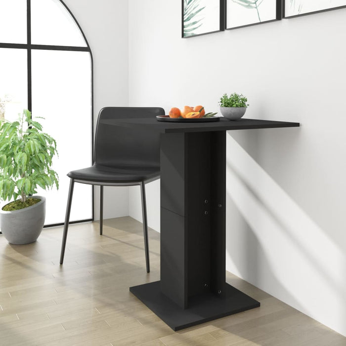 vidaXL Bistro Table Black 60x60x75 cm Engineered Wood