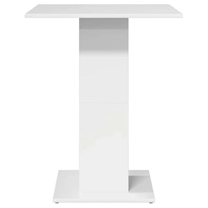 vidaXL Bistro Table High Gloss White 60x60x75 cm Engineered Wood