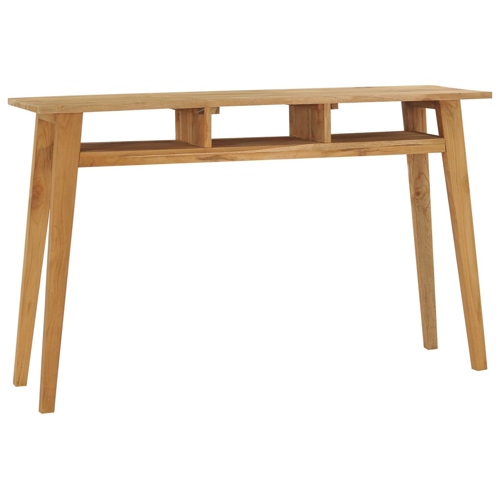 vidaXL Console Table 120x35x75 cm Solid Teak Wood