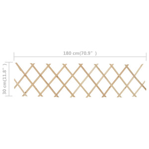 vidaXL Trellis Fences 5 pcs Firwood 180x30 cm