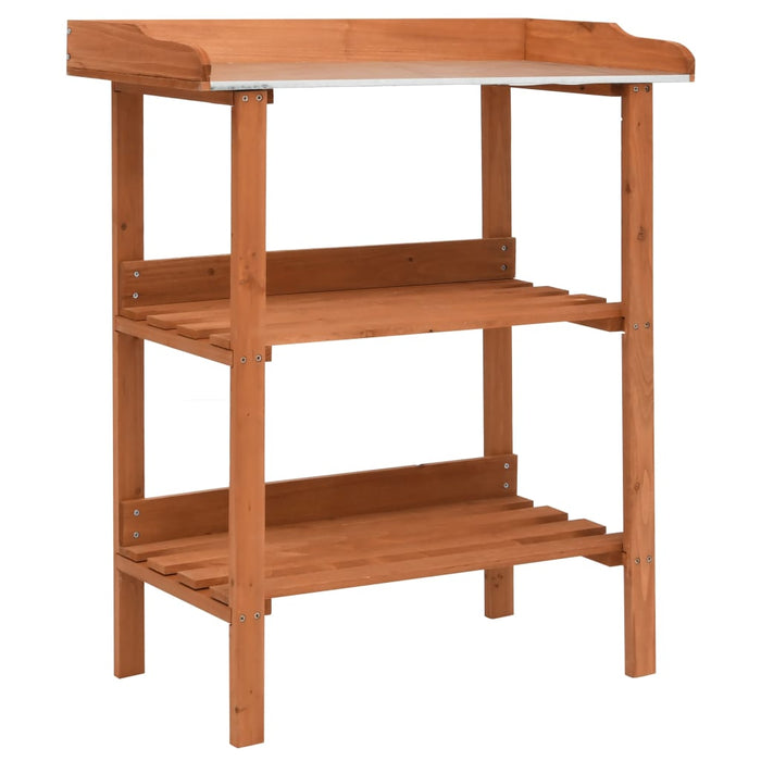 vidaXL Plant Stand 76x37x89 cm Firwood