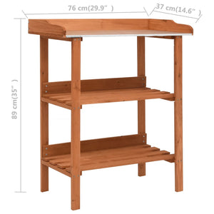 vidaXL Plant Stand 76x37x89 cm Firwood