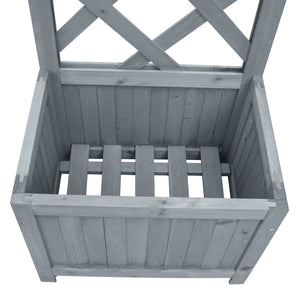 vidaXL Trellis Planter 40x30x135 cm Solid Firwood