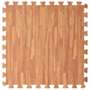 vidaXL Floor Mats 6 pcs Wood Grain 2.16 ㎡ EVA Foam