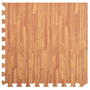 vidaXL Floor Mats 12 pcs Wood Grain 4.32 ㎡ EVA Foam