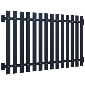 vidaXL Fence Panel Anthracite 170.5x125 cm Powder-coated Steel