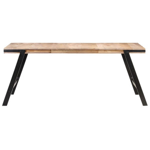 vidaXL Dining Table 180x90x76 cm Solid Mango Wood