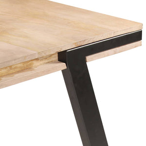 vidaXL Dining Table 180x90x76 cm Solid Mango Wood