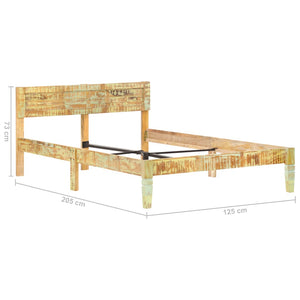 vidaXL Bed Frame Solid Reclaimed Wood 120x200 cm