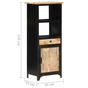 vidaXL Highboard 45x32x110 cm Solid Mango Wood