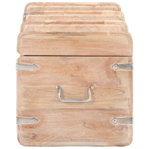 vidaXL Storage Chest 90x40x40 cm Solid Acacia Wood